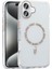 Apple iPhone 16 Plus Kılıf Taşlı Tasarım M-Safe Şarj Özellikli Redclick Koment Silikon Kapak 1