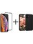Iphone 11 Tam Kaplayan 9d Kırılmaz Cam ve Sert Plastik Siyah Kılıf 2'li Set 1