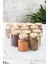 12 Lü Set Bambu Kapaklı Cam Kavanoz & Erzak Saklama Kabı 800 ml Orta Boy ( Vakum Kapak ) 1