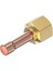 068-206066 T2/te2 Adaptörü 1/4 In M/116 Bakır Kuyruklu Prinç Rakor Düz Tip 1