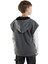 Erkek Çocuk Kapüşonlu Kolsuz Gri Sweatshirt 2