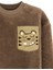 Kaplan Oversize Erkek Çocuk Kahverengi Peluş Sweatshirt 5