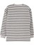 Cool Oversize Çizgili Gri Erkek Çocuk Sweatshirt 4