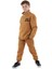 Stay Cool Oversize Erkek Çocuk Hardal Eşofman Takım 1