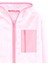 Kalp Cepli Kız Çocuk Pembe Peluş Mont 5