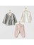Nessiworld AC24128 Ballerina 3lü Bebe Takım Grey Ecru Pink 1