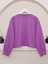2 Iplik Oversize Crop Sweat -Leylak 1