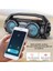 Kablosuz Mikrofonlu Bluetooth Hoparlör Karaoke USB Aux Bas Fm Radyo Tf Müzik Sistemi Stereo 3
