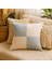 Yeşil Krem Dört Kare Model Duck Kumaş Dekoratif Kırlent Kılıfı 40X40 43X43 45X45 50X50 - Boho Tarzı, Fermuarlı, Sadece Kılıf 2