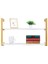 Tasnia Gold Metal Ahşap Duvar Rafı 90CM 2 Katlı 3
