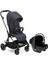 ONE4EVER Lounge Çift Yönlü Kolay Katlanabilen Travel Sistem-Seyahat Sistem Bebek Arabası Denim Shine 1
