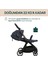 ONE4EVER Lounge Çift Yönlü Kolay Katlanabilen Travel Sistem-Seyahat Sistem Bebek Arabası Denim Shine 8