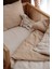 Müslin Tek Kişilik Nevresim Takımı | Line Series - Beige 3