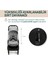 ONE4EVER Lounge Çift Yönlü Kolay Katlanabilen Travel Sistem-Seyahat Sistem Bebek Arabası Sparkle Grey 4