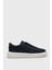 Tommy Lacivert Erkek Deri Sneaker 1