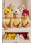 Fiyonklu Renkli Bebek Bone 3'lü Set- Sarı/Beyaz/Fuşya 1