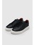Tommy Lacivert Erkek Deri Sneaker 4