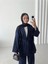 Kadın Oversize Dokuma Kumaş Kuşaklı Tunik-Pantolon Alt Üst Takım,ikili Takım 2
