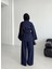 Kadın Oversize Dokuma Kumaş Kuşaklı Tunik-Pantolon Alt Üst Takım,ikili Takım 5