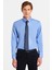 Erkek Slim Fit Non-Iron Pamuklu Doğa Dostu Ekoteks Belgeli Ütü Gerektirmez mavi Gömlek 4