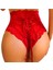 Modlive Kırmızı Dantelli Yüksek Bel Külot Hera - K1001 2