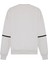 Ekru Bisiklet Yaka Baskılı Oversize Sweatshirt 2