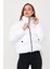 Kadın Beyaz Oversize Şişme Mont 5006 7