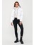 Kadın Beyaz Oversize Şişme Mont 5006 8