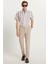 Erkek Slim Fit Dar Kesim Chino Yandan Cepli Pamuklu Taş Pantolon 2
