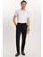 Erkek Regular Fit Chino Esnek Yandan Cepli Önü Fermuarlı Pamuklu Dokulu siyah pantolon 4