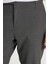 Erkek Slim Fit Dar Kesim Esnek Yan Cepli Bilek Boy Canvas Kesim Koyu Gri Pantolon 2