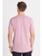 Unisex Slim Fit Dar Kesim %100 Pamuk Yumuşak Dokulu Lila Bisiklet Yaka Tişört 5