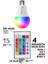 Rgb LED Ampül Kumandalı Ambiyans Aydınlatma Tasarruflu Lamba Renk Değiştiren LED Işık 2