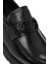 Erkek Siyah Tokalı Deri Casual Loafer 25WFD690918 9