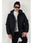 Regular Fit Çıkarılabilir Kapüşonlu Astarlı Mont Erkek Mont 497HECTOR 2
