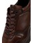 Erkek Kahverengi Bağcıklı Deri Casual Sneaker 25WFD6768FT 10
