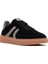 Kadın Siyah Bağcıklı Süet Deri Sneaker 25AFD370910 6