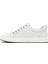 Erkek Beyaz Bağcıklı Deri Sneaker 25WFD697118 2