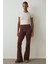 Cappuccino Easy Yüksek Bel Slim Fit Ispanyol Paça Pantolon 6