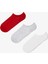 3 Çift Pamuklu Kendinden Kalp Desenli Sneaker Çorap 1