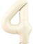 4 Rakamı Krem Folyo Balon 34 Inch 86 cm 1