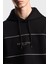 Logolu Şerit Detaylı Regular Fit Kapüşonlu Sweat Erkek Sweat EM002885 AF17545 UC001 4