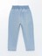 Lc Waıkıkı Mavi Beli Lastikli Basic Kız Bebek Jean Pantolon 2