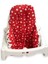 Bebek Çocuk Mama Sandalyesi Minderi Kiraz ve Kırmızı Yıldızlı 6