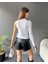 Tek Omuz Drape Detaylı Bluz 5