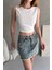 Sırtı Kemer Detaylı Kaşkorse Crop Bluz 1
