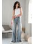 Kadın Mavi Baggy Jeans Yüksek Bel 2