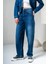 Kadın Lacivert Skater Jeans Yüksek Bel 4