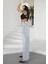 Kadın Mavi Baggy Pantolon Balon Jeans Yüksek Bel 4