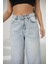 Kadın Mavi Baggy Pantolon Balon Jeans Yüksek Bel 6